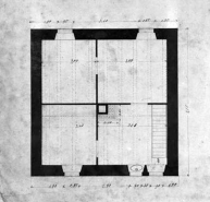 Plan du rez-de-chaussée. © Région Bourgogne-Franche-Comté, Inventaire du patrimoine