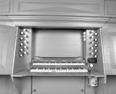 Console vue de face. © Région Bourgogne-Franche-Comté, Inventaire du patrimoine