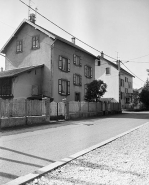 Façade antérieure, vue de trois quarts gauche. © Région Bourgogne-Franche-Comté, Inventaire du patrimoine