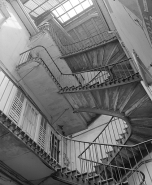 L'escalier, vue générale. © Région Bourgogne-Franche-Comté, Inventaire du patrimoine