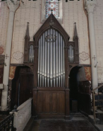 Orgue de choeur, vu de face. © Région Bourgogne-Franche-Comté, Inventaire du patrimoine