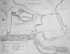 Plan des ville, citadelle et château de Montbéliard, 1677 © Région Bourgogne-Franche-Comté, Inventaire du patrimoine Plan des ville, citadelle et château de Montbéliard, 1677 © Région Bourgogne-Franche-Comté, Inventaire du patrimoine