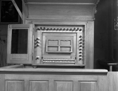 Console vue de face. © Région Bourgogne-Franche-Comté, Inventaire du patrimoine