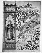 Publicité. Vitrail : saint Louis signé G.Allard. © Région Bourgogne-Franche-Comté, Inventaire du Patrimoine
