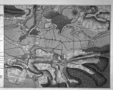 Carte des environs d'Etupes, 1771. © Région Bourgogne-Franche-Comté, Inventaire du patrimoine