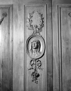 Panneau : buste de la Vierge. © Région Bourgogne-Franche-Comté, Inventaire du patrimoine