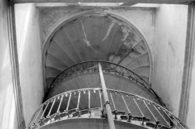 Cage de l'escalier tournant. © Région Bourgogne-Franche-Comté, Inventaire du patrimoine