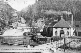 Environs de Champagnole (Jura) - Cascade du Bourg de Sirod. © Région Bourgogne-Franche-Comté, Inventaire du patrimoine
