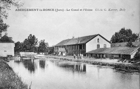 Abergement-la-Ronce (Jura) - Le Canal et l'Usine. © Région Bourgogne-Franche-Comté, Inventaire du patrimoine