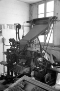 Pièce de séchage, rez-de-chaussée : Linotype. © Région Bourgogne-Franche-Comté, Inventaire du patrimoine