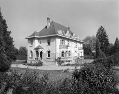 Vue générale de la maison 1, 3 avenue Ernest Solvay. © Région Bourgogne-Franche-Comté, Inventaire du patrimoine
