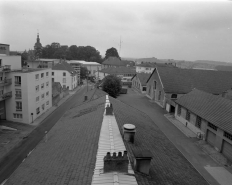 Extension de la caserne : vue d'ensemble depuis le toit du bâtiment de la caserne primitive. © Région Bourgogne-Franche-Comté, Inventaire du patrimoine