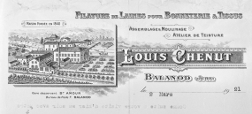 Papier à en-tête. © Région Bourgogne-Franche-Comté, Inventaire du patrimoine