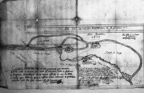 Plan des moulin, fourneau et barque de Banne. © Région Bourgogne-Franche-Comté, Inventaire du patrimoine
