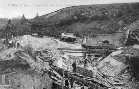 Marigny (Jura). Conduit déversoir du Lac de Chalain. © Région Bourgogne-Franche-Comté, Inventaire du patrimoine