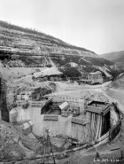 Barrage - Vue générale de K à Q [et centrale de la chartreuse de Vaucluse]. © Région Bourgogne-Franche-Comté, Inventaire du patrimoine