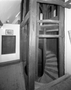 Détail du cylindre pivotant ouvert, au niveau de la cellule de saint Pierre Fourier. © Région Bourgogne-Franche-Comté, Inventaire du patrimoine