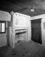 Cellule de saint Pierre Fourier : détail de la cheminée. © Région Bourgogne-Franche-Comté, Inventaire du patrimoine