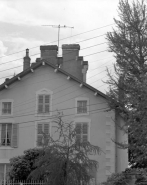 Détail de la façade antérieure sur pignon. © Région Bourgogne-Franche-Comté, Inventaire du patrimoine