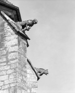 Chevet : détail de deux gargouilles. © Région Bourgogne-Franche-Comté, Inventaire du patrimoine