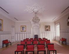 Intérieur : la salle des mariages, vue d'ensemble. © Région Bourgogne-Franche-Comté, Inventaire du patrimoine