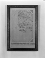 Manuscrit avec la signature de Rose de Bauffremont donatrice de la statuette de Notre-Dame de Gray. © Région Bourgogne-Franche-Comté, Inventaire du patrimoine