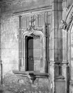 Intérieur : choeur, détail du lavabo. © Région Bourgogne-Franche-Comté, Inventaire du patrimoine