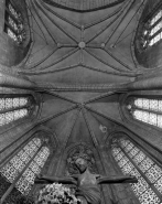 Intérieur : vue des voûtes de l'abside et du choeur. © Région Bourgogne-Franche-Comté, Inventaire du patrimoine