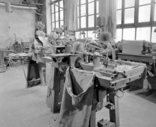 Intérieur de l'atelier de fabrication. © Région Bourgogne-Franche-Comté, Inventaire du patrimoine