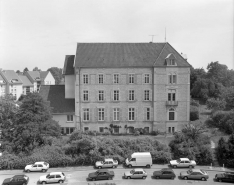Vue d'ensemble de la façade postérieure depuis le nouvel hôpital. © Région Bourgogne-Franche-Comté, Inventaire du patrimoine