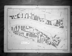 Plan cadastral. 1982, section AE, échelle 1:1000. © Région Bourgogne-Franche-Comté, Inventaire du patrimoine