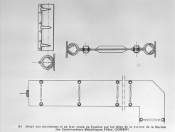 Détail des entretoises et de leur mode de fixation sur les tôles [...]. © Région Bourgogne-Franche-Comté, Inventaire du patrimoine