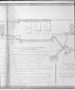 Plan des Différents Cours des Eaux salées et douces [... : détail de la partie centrale du dessin]. © Région Bourgogne-Franche-Comté, Inventaire du patrimoine