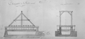 Charpente de la poêle neuve, vue de costé [et] vue par derrière. © Région Bourgogne-Franche-Comté, Inventaire du patrimoine