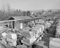 Vue d'ensemble des bâtiments depuis l'ouest. © Région Bourgogne-Franche-Comté, Inventaire du patrimoine