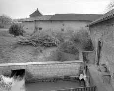 Etable, fenil et remise : façade postérieure. © Région Bourgogne-Franche-Comté, Inventaire du patrimoine