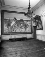 Intérieur : entrée du théatre avec l'escalier droit. © Région Bourgogne-Franche-Comté, Inventaire du patrimoine