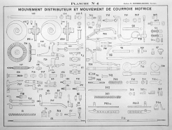 Mouvement distributeur et de rentrée [planche 4]. © Région Bourgogne-Franche-Comté, Inventaire du patrimoine