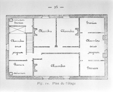 Plan de l'étage. © Région Bourgogne-Franche-Comté, Inventaire du patrimoine
