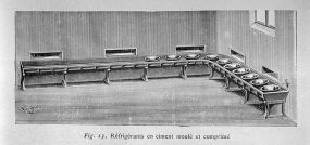 Réfrigérants en ciment moulé et comprimé. © Région Bourgogne-Franche-Comté, Inventaire du patrimoine