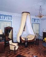 Intérieur : chambre dite de Monseigneur, partie gauche. © Région Bourgogne-Franche-Comté, Inventaire du patrimoine