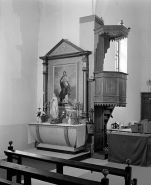 Vue d'ensemble de l'autel retable nord. © Région Bourgogne-Franche-Comté, Inventaire du patrimoine