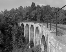 Les cinq arches du viaduc. © Région Bourgogne-Franche-Comté, Inventaire du patrimoine