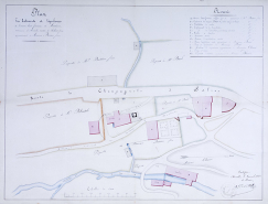 Plan et dépendances de l'ancien haut-fourneau de Moutaine [...]. © Région Bourgogne-Franche-Comté, Inventaire du patrimoine