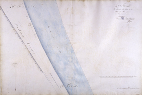 Plan d'alignement, feuille n° 47 : le Doubs le long du faubourg Rivotte. © Région Bourgogne-Franche-Comté, Inventaire du patrimoine