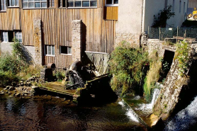 Moulin Choudet : la turbine et le barrage. © Région Bourgogne-Franche-Comté, Inventaire du patrimoine