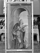 Panneau 1 verso : saint Antoine. © Région Bourgogne-Franche-Comté, Inventaire du patrimoine