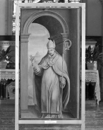 Panneau 4 verso : saint Augustin? © Région Bourgogne-Franche-Comté, Inventaire du patrimoine