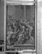 Panneau 3 verso : le Christ aux outrages. © Région Bourgogne-Franche-Comté, Inventaire du patrimoine