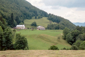 Vue éloignée depuis le nord-est. © Région Bourgogne-Franche-Comté, Inventaire du patrimoine